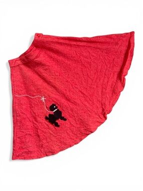 Vintage 1950s Poodle Skirt Wool Blend Girls Size 8